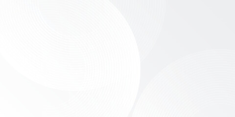 Vector white glowing geometric lines on gray background. Modern shiny abstract modern