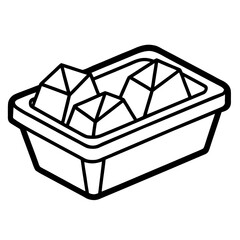Ice Tray Illustration