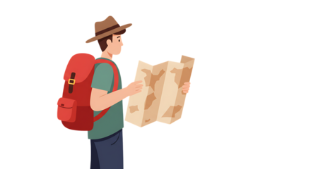Man holding a letter and a book smiling delivery courier