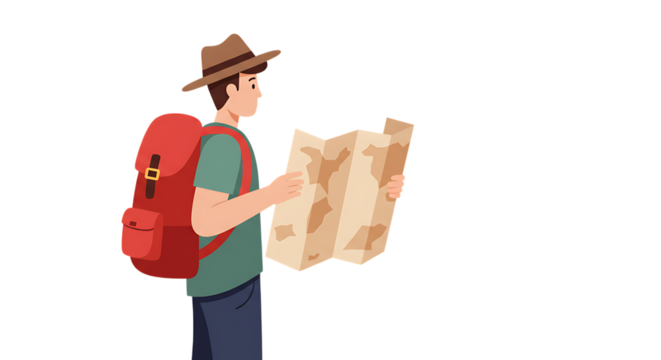 Man holding a letter and a book smiling delivery courier