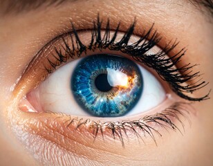 Galaxy Reflected in a Woman’s Eye – Fantasy Digital Art