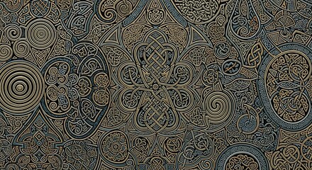 Intricate celtic knots and patterns create a timeless and captivating visual experience with