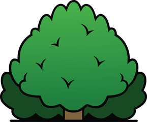  bush vector illustration