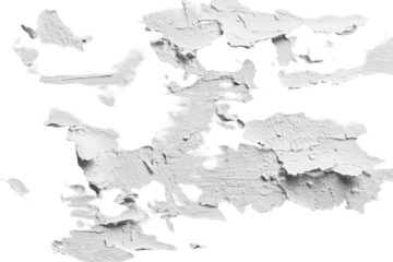 Abstract textured surface.  Rough, white form