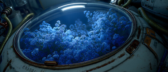 Greek Myth・Endymion's Sleep Capsule | Moonbeam Through Cryo Pod, Constellation Monitors, Laurel Tubes, Dream Bubbles