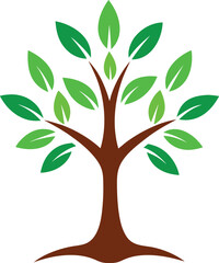 Obraz premium growing tree logo design