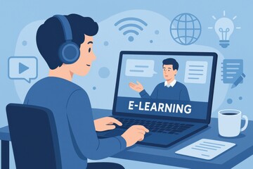 Engaging in E-Learning: A Student's Journey Through Online Education and Digital Knowledge