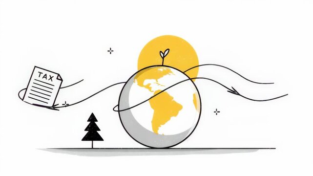 Global Tax Compliance and Cross-Border Regulations Concept Representation