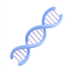 Blue DNA double helix model