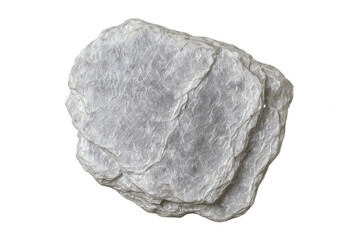 Fototapeta premium Grey layered stone isolated against a transparent background, providing an excellent element for creative photo manipulations and designs