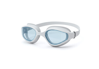 Fototapeta premium White Swimming Goggles Eyewear Mockup Isolated on Clean Background