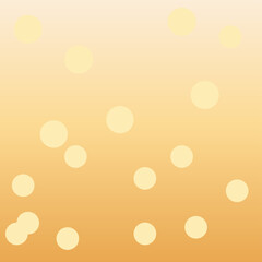 Warm golden yellow abstract autumn background with decorative round shapes resembling leaves or light spots. Suitable for seasonal templates, design projects, and digital wallpapers.