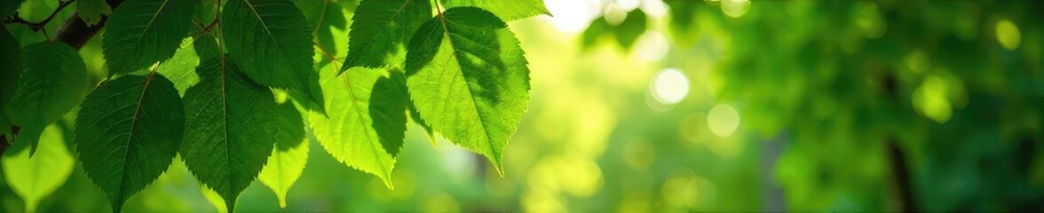 Serene City Park Sunlight Dappling Through Lush Green Leaves, Peaceful Atmosphere, Tranquil Nature Scene