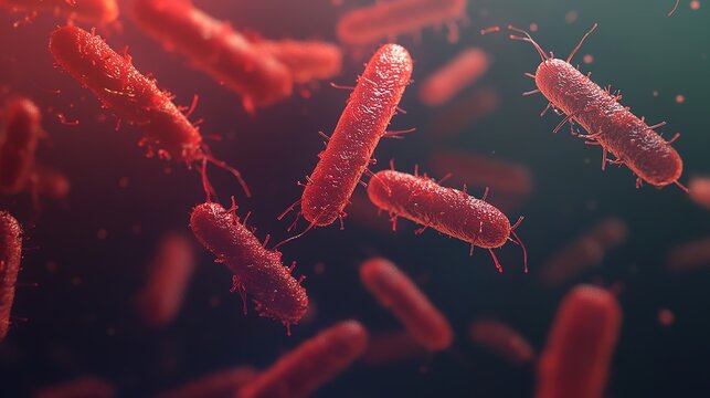 virus body in thousands times zoom on mircoscop