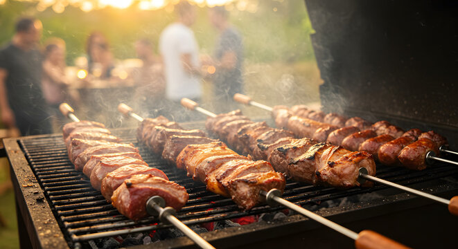 Traditional Churrasco with Juicy Grilled Meat