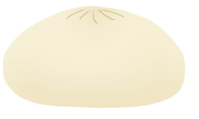 シンプルな肉まんのイラスト