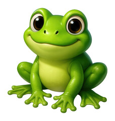 Fototapeta premium Cute frog illustration designed for kids.