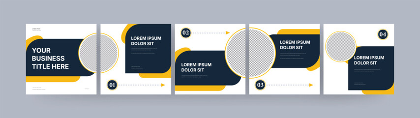 Creative Instagram & LinkedIn carousel social media post banner.