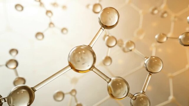 cosmetic skin cells Essence Essence Ball Molecules Cell repair,3D Molecular Structure Model - High-Quality Science Illustration