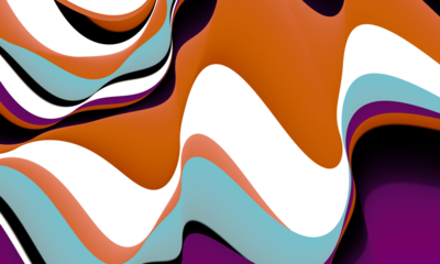 Colorful and Abstract Wavy Patterns Modern and Retro Designs Overlay Background