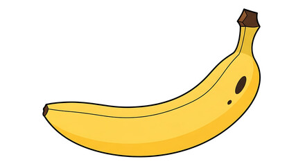 Ripe Yellow Banana Illustration A Vibrant Vector Graphic