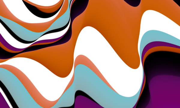 Colorful and Abstract Wavy Patterns Modern and Retro Designs Overlay Background - Powered by Adobe