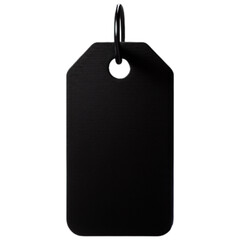 Minimalist Black Tag: A clean, minimalist aesthetic showcases a sleek black tag, perfect for product labeling, pricing, or adding a touch of modern design.