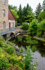 Obraz premium old mill in the river