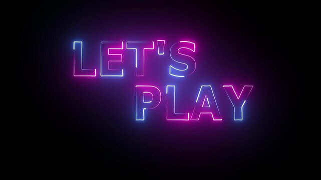 let's play glowing neon editable text effect animation.