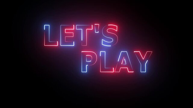 let's play glowing neon editable text effect animation.