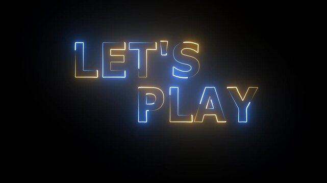 let's play glowing neon editable text effect animation.