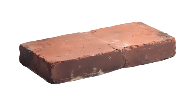 Red Brick isolated on transparent background