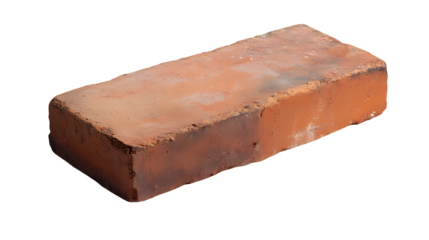 Red Brick isolated on transparent background