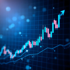 stock market graph, Technology background picture, financial graph with chart