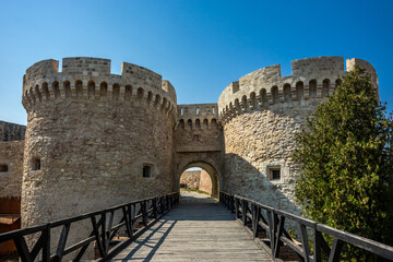 Obraz premium Zindan Gate in Kalemegdan fortress walls in Belgrade, Serbia.