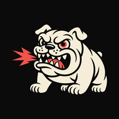 angry dog vector illustration