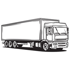 3d rendering mock up lorry