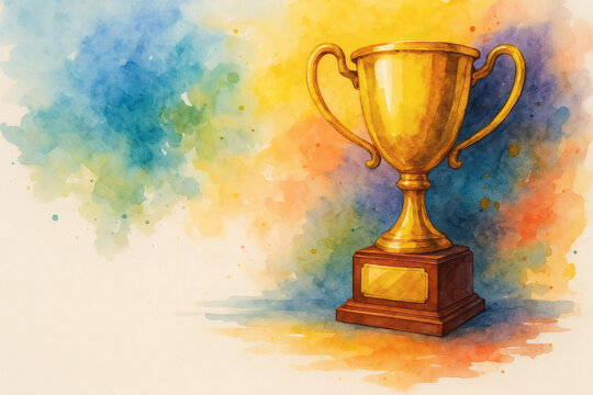 Boss Day illustration in an advertising watercolor style - for ads, banners, and booklets,  empty space for text