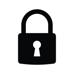 Black Padlock Icon Security Privacy Protection Safety Access Lock Keyhole Symbol Vector Graphic Download
