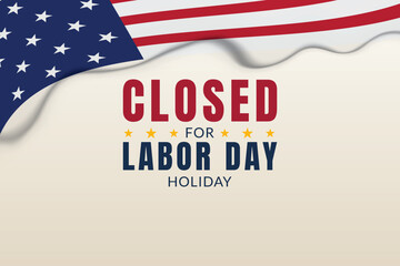 labor day holiday closed office notice design