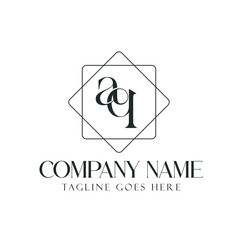 Creative Letter AQ or QA Luxury Vector Logo Design for Jewelry, and Boutique. 標誌設計, ロゴデザイン, Diseño de logotipo
