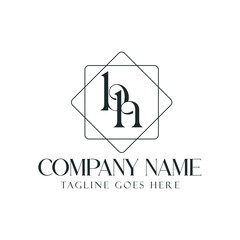 Creative Letter BH or HB Luxury Vector Logo Design for Jewelry, and Boutique. 標誌設計, ロゴデザイン, Diseño de logotipo