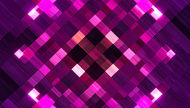 Abstract Pink and Purple Geometric Diamond Pattern Background