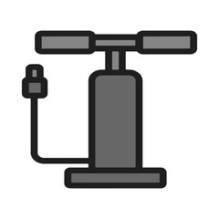 Air Pump Illustration Flat Design with Bold Outline Perfect for Industrial and Mechanical Concepts