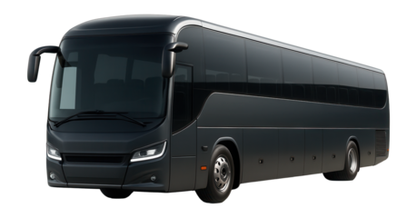 Sleek modern passenger coach for long-distance travel and group excursions.