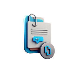 Isolated Transparent Png Of Attached Documents