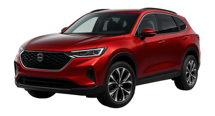 Stylish red SUV vehicle.
