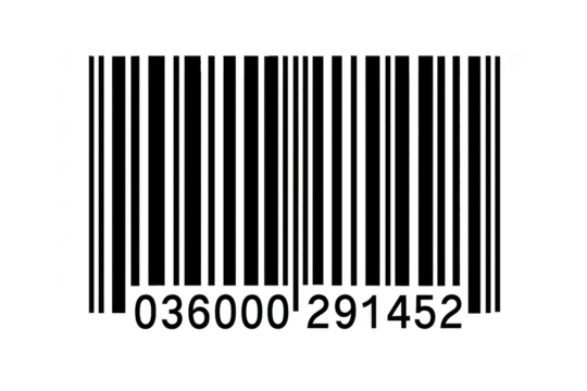 Image of a product barcode label isolated illustration on transparent background - Powered by Adobe