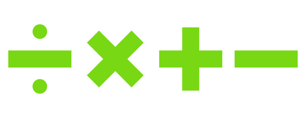 Fototapeta premium Math Symbols Vector