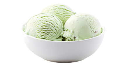 ice cream scoop on transparent background